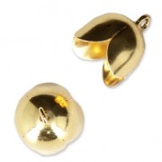 Casquillas con apertura 10 mm - Dorado con oro fino x10|raw }}