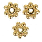 Entrepiezas 5 mm Dorado con oro fino x20|raw }}