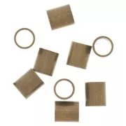 Chafas tubos 3.5x4 mm bronce x50