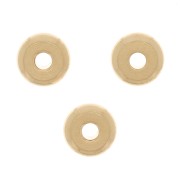 Cuentas arandelas entrepiezas Heishi 4x1.8 mm Dorado con oro fino x20|raw }}