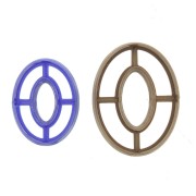 2 moldes calados para moldeado y arcilla poliméric - Ovalado|raw }}