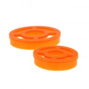 2 moldes calados para moldeado y arcilla poliméric - Ovalado