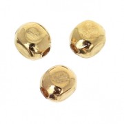 Cuentas Redondas de 4 caras 3 mm Dorado con oro fino x50|raw }}