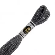 Hilo para bordar DMC Mouliné Etoile 617 Gris Antracita  (C3799) x8m