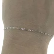 Cadena malla Forçat 3.4x1.75 mm de Acero inox x1m