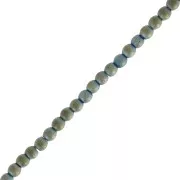 Cuenta Redondas Hematite 2 mm Light Green Iris Mat x40 cm