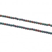 Cuenta Redondas Hematite 2 mm Purple Iris Mat x40 cm