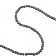 Cuenta Redondas Hematite 2 mm Purple Iris Mat x40 cm