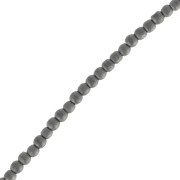 Cuenta Redondas Hematite 2 mm Jet Hematite Mat x38 cm|raw }}