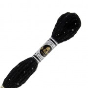 Hilo para bordar DMC Mouliné Etoile 617 Negro (C3799) x8m|raw }}