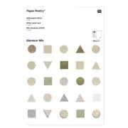 Surtido de papel Paper Poetry Lentejuelas 21x29.5 cm Glamour Mix x10 hojas