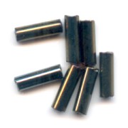 Cuentas de Rocalla Preciosa, tubos de 6,5 x 2 mm, color Brown Iris, 20 g