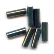 Cuentas de Rocalla Preciosa, tubos de 6,5 x 2 mm, color Brown Iris, 20 g