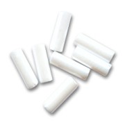 Cuentas de Rocalla Preciosa, tubos de 6,5 x 2 mm - Chalkwhite Sfinx, 20 g