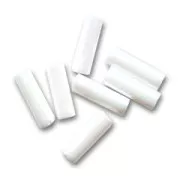 Cuentas de Rocalla Preciosa, tubos de 6,5 x 2 mm - Chalkwhite Sfinx, 20 g