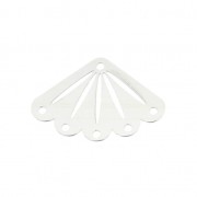 Entrepieza para tejido de cuentas Miyuki 11/0 exclu Perles & co 14x20 mm Plata 925|raw }}