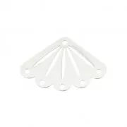 Entrepieza para tejido de cuentas Miyuki 11/0 exclu Perles & co 14x20 mm Plata 925