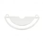 Entrepieza para tejido de cuentas Miyuki 11/0 by Perles&co 11x24 mm de Plata 925