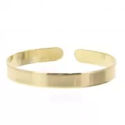 Base pulsera para pequeña muñeca o para niños - de latón 6x130 mm dorado con oro finox1