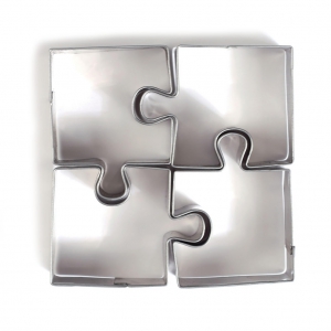 Surtido de 3 cortadores de inox Puzzle x1