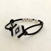 Hilo elástico liso hacer tus propias piezas de Joyería y bisutería DIY 2 mm Gris x 1 m