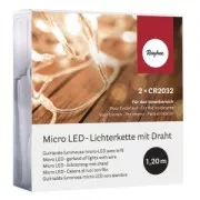Guirnalda luminosa para decorar 10 bombillas LED con hilo Transparent x1.2 m