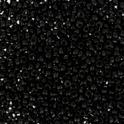 Cuentas de Rocalla Preciosa 15/0 - 1,5 mm Jet x20 g