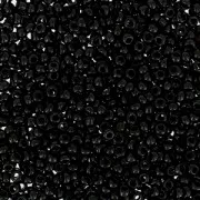 Cuentas de Rocalla Preciosa 15/0 - 1,5 mm Jet x20 g