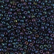 Cuentas Rocalla Miyuki 8/0 452 - Azul oscuro iris metalizado x8 g