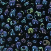 Mini-gotas Miyuki de 3,4 mm DP452 - Azul oscuro iris metalizado x8 g