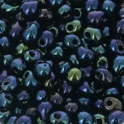 Mini-gotas Miyuki de 3,4 mm DP452 - Azul oscuro iris metalizado x8 g