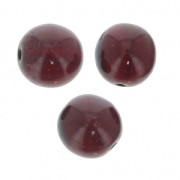 Abalorios Checas redondas 8 mm Garnet x20|raw }}