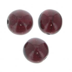 Abalorios Checas redondas 8 mm Garnet x20