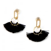 Pendientes design rectangular a personalizar de latón 10 mm rodiado x2