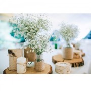 55 arandelas de madera bruto 30 - 45 mm para decorar DIY