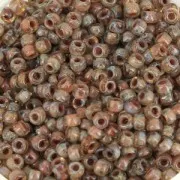 Cuentas de Rocalla Matubo 10/0, 2,1 mm - Crystal Picasso, 10 g