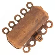 Cierre 5 vías 19x15 mm cobre anitguo