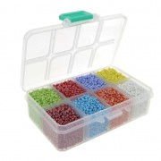 Surtido de rocallas 12/0 -  2 mm - Luster  - Multicolore x1|raw }}