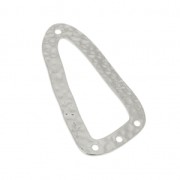 Entrepieza/Candelabro martillada 4 agujeros a decorar de latón 33 mm rodiado x1|raw }}