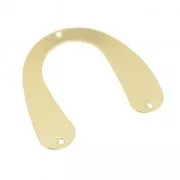 Entrepieza/Candelabro 3 agujeros a decorar de latón 30 mm light gold x1