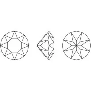 Cabuchón PureCrystal 1088 6 mm Crystal Electra x1