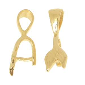 Enganche para colgante decorado 20 mm Plata 925 Chapado Oro 3 micras x1