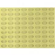 Surtido de 1000 pequeñitas étiquetas adhesivas 14x8 mm Gold filled