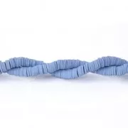 Cuentas arandalas Heishi 5x1 mm Azul x39 cm