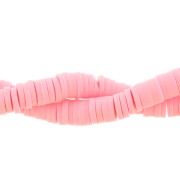 Cuentas arandalas Heishi 5x1 mm Rosa x39 cm