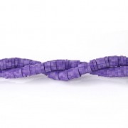 Cuentas arandalas Heishi 5x1 mm Multi Violeta x39 cm