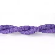 Cuentas arandalas Heishi 5x1 mm Multi Violeta x39 cm