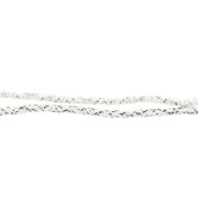 Cuentas arandalas Heishi 5x1 mm Blanco y Negro x39 cm