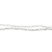 Cuentas arandalas Heishi 5x1 mm Blanco y Negro x39 cm