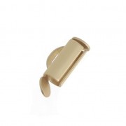 Cuenta de rocalla Miyuki y punta para tejer Delica 10 mm - Oro mate x1